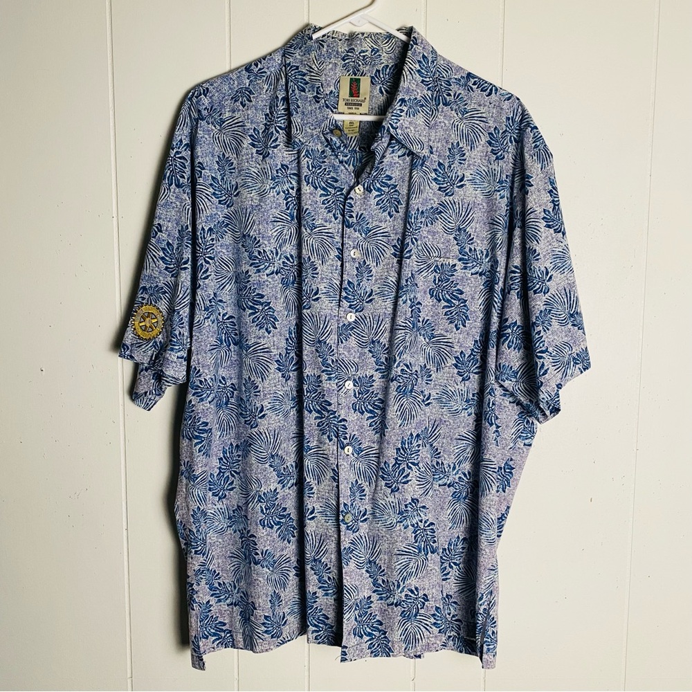 Tori Richard Mens Honolulu Rotary International Aloha Hawaiian Shirt 2XL